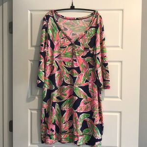 Lilly Pulitzer Pima Cotton Palmetto Dress XL